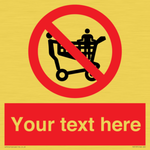 Custom No Climbing on Trolley Sign